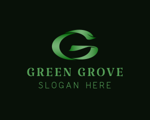 Stylish Green Letter G logo design