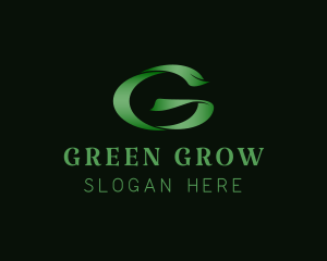 Stylish Green Letter G logo design