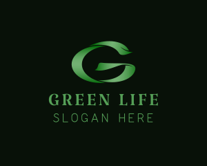 Stylish Green Letter G logo design