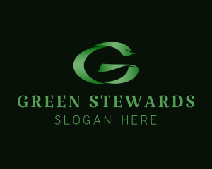 Stylish Green Letter G logo design