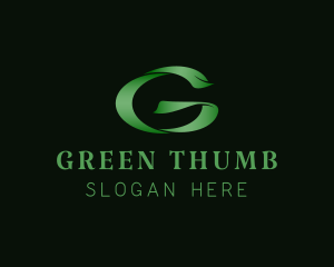 Stylish Green Letter G logo design