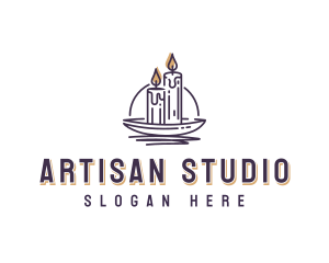 Artisanal Candle Decor logo design