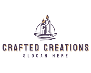 Artisanal Candle Decor logo design