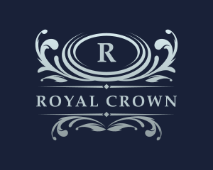 Royal Kingdom Ornate Crest logo design