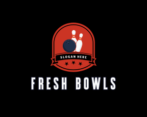 Bowling Pin Tournament logo design