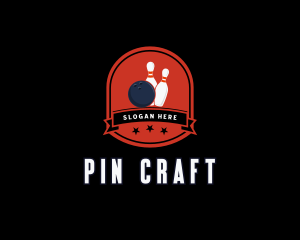 Bowling Pin Tournament logo design