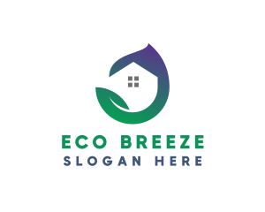 Eco House Realty logo design