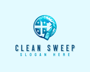 Cleaning Window Maintenance logo design