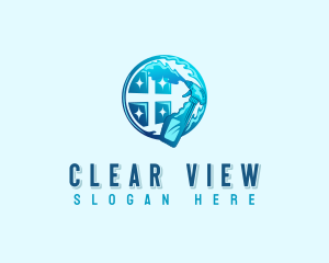 Cleaning Window Maintenance logo design