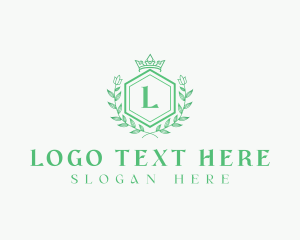 Elegant Floral Crown logo