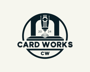 Laser Metalworks Fabrication logo design