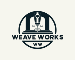 Laser Metalworks Fabrication logo design