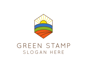 Farming Agriculture Field  logo design