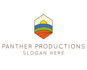 Farming Agriculture Field  logo design