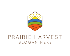 Farming Agriculture Field  logo design