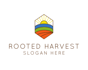 Farming Agriculture Field  logo design