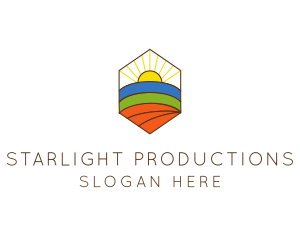 Farming Agriculture Field  logo design