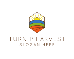 Farming Agriculture Field  logo design