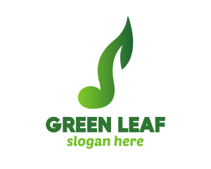 Green Leaf Music logo design