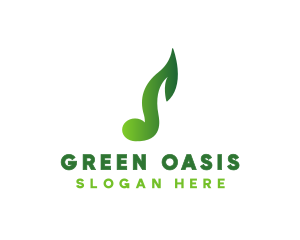 Green Leaf Music logo design