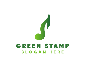 Green Leaf Music logo design