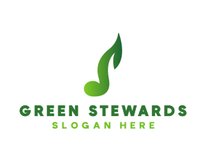 Green Leaf Music logo design