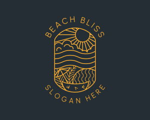 Sunshine Beach Resort logo design