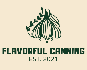 Garlic Cooking Ingredient logo design