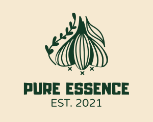 Garlic Cooking Ingredient logo design