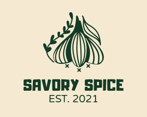 Garlic Cooking Ingredient logo design