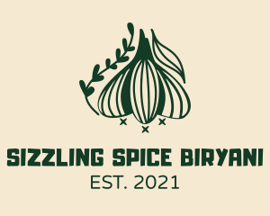 Garlic Cooking Ingredient logo design