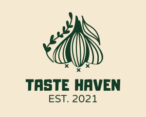 Garlic Cooking Ingredient logo design