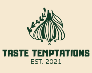 Garlic Cooking Ingredient logo design