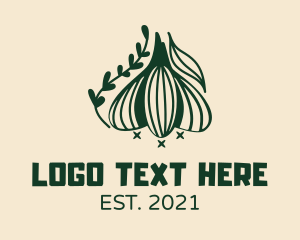 Grains - Garlic Cooking Ingredient logo design