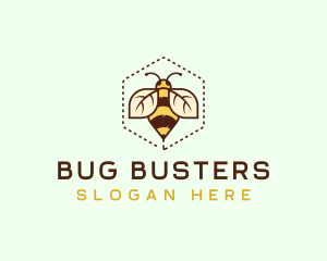 Honey Bee Insect logo design