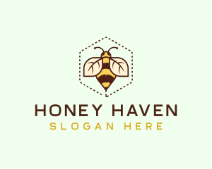 Honey Bee Insect logo design