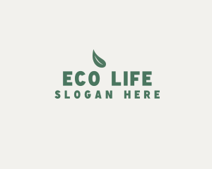 Natural Eco Leaf logo design