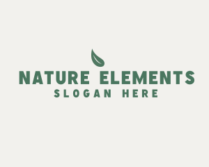 Natural Eco Leaf logo design