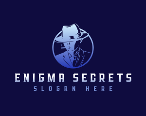 Mysterious Investigator Mobster logo design