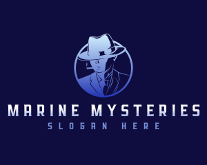 Mysterious Investigator Mobster logo design