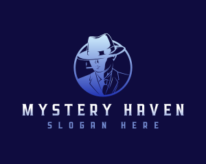 Mysterious Investigator Mobster logo design