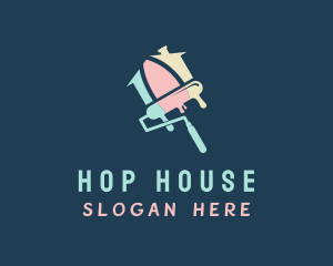 Multicolor House Painting  logo design