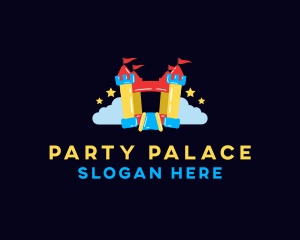 Inflatable Bounce Castle logo design