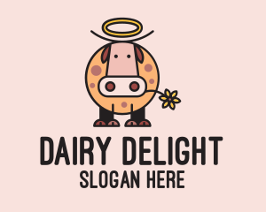 Holy Cow Cartoon  logo design