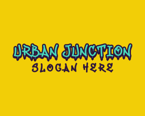 Urban Skate Graffiti logo design