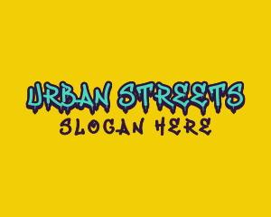 Urban Skate Graffiti logo design