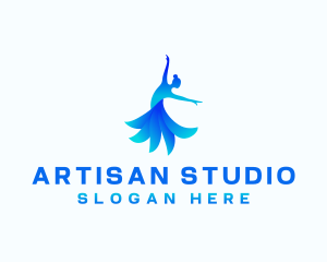 Woman Dancing Studio logo design