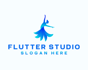 Woman Dancing Studio logo design