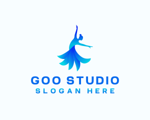 Woman Dancing Studio logo design