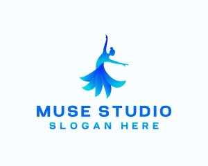 Woman Dancing Studio logo design